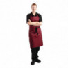 Priekšauts Bavette Bordeaux no polikotona 710 x 970 mm - Whites Chefs Clothing - Fourniresto