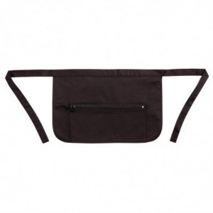 Atpūtkačīlis ar kabatām un rāvējizlasi, melns, polikotons, 450 x 305 mm - Whites pavāru apģērbs - Fourniresto