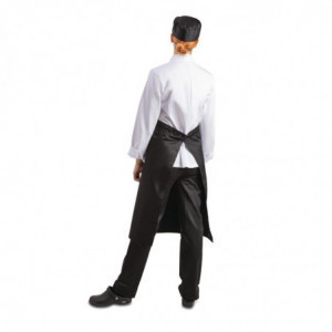 Standarta melna polikotona priekšauts 914 x 762 mm - Whites Chefs Clothing - Fourniresto