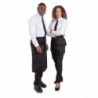 Standarta melna polikotona priekšauts 914 x 762 mm - Whites Chefs Clothing - Fourniresto