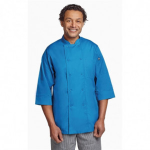 Zila virtuves jaka unisex - XL izmērs - Chef Works - Fourniresto