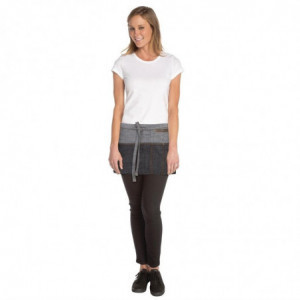 Pavāra īsais pelēkais priekšauts Urban Manhattan 304 x 584 mm - Chef Works - Fourniresto