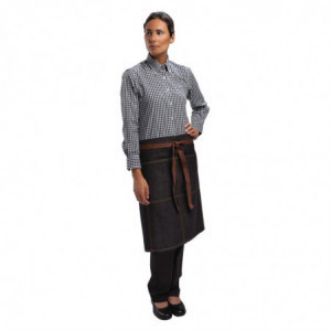 Servētāja priekšauts Melnais Urban Memphis 609 x 812 mm - Chef Works - Fourniresto