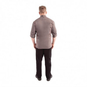 Kokvilna vestes ar rāvējizlietni pelēkā krāsā Hartford - izmērs XS - Chef Works - Fourniresto