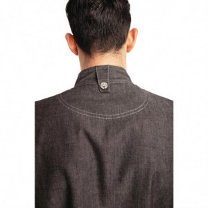 Džinsa virtuves jaka ar īsām piedurknēm Urban Delancey - S izmērs - Chef Works - Fourniresto