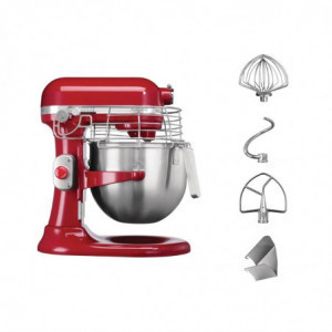 Profesionāla sarkanā krāsā 6,9 L mikseris - KitchenAid - Fourniresto