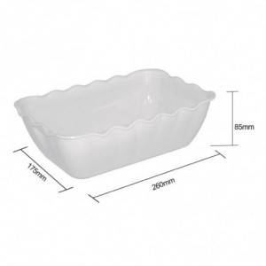 Baltā salādējuma bļoda 2 L - Olympia KRISTALLON - Fourniresto