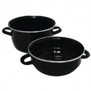 Vidējais garšvielu kausa emaljas Ø 200 mm 1 kg - Olympia - Fourniresto