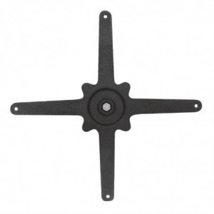 Galds ar kvadrātveida kājām, kāpņu efektu, no lietotas dzelzs, 425 x 720 mm - Bolero - Fourniresto