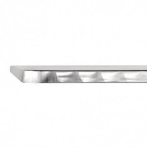 Kafejnīcas kvadrātveida tērauda bistro galds - 700 x 700 mm - Bolero - Fourniresto