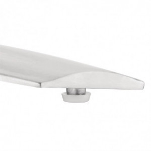 Kvadrātiska galds ar nolokāmu virsmu no nerūsējošā tērauda - 600 x 600 mm - Bolero - Fourniresto