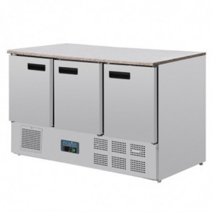 Pozitīva ledusskapis ar marmora darba virsmu 368 L - Polar - Fourniresto