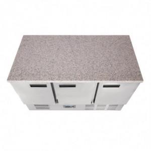 Pozitīva ledusskapis ar marmora darba virsmu 368 L - Polar - Fourniresto