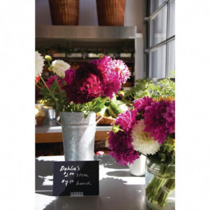 Atbalsts uzlikšanai uz mazajām A8 magnētiskajām tāfeļu kārtīm - 10 gabali - Securit - Fourniresto