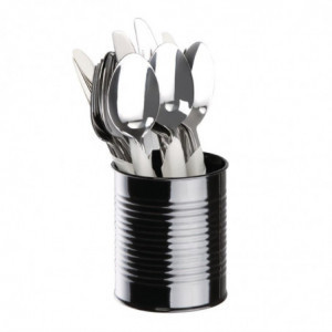 Metāla melnā konservu kārba Ø 90 mm - Olympia - Fourniresto