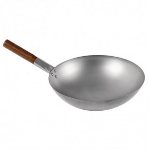 Wok ar puslodes pamatu no tērauda Londonwok Ø 38 cm - FourniResto - Fourniresto