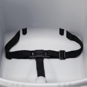 Kopējās krēslu grīdas pelēkā krāsā no polipropilēna - Bolero - Fourniresto