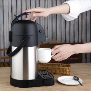 Dvīņu sieniņu tērauda 2,5L spiediena kanna - Olympia