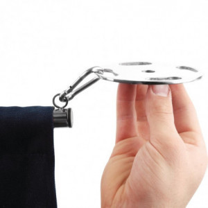 Tumši zila audekla siena - Bolero - Fourniresto