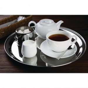 Apgādes plāksne no nerūsējošā tērauda ar diametru 355 mm - Olympia - Fourniresto