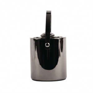 Ledus spainis ar divpusēju titāna pelēku apvalku un vāku 1 L - Olympia - Fourniresto