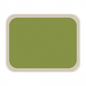 Standarta poliestera servisa plāksne 470x360mm zaļa - Roltex - Fourniresto