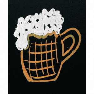 Zīmēšanas šablona komplekts dēļiem - 5 gabali - Securit - Fourniresto