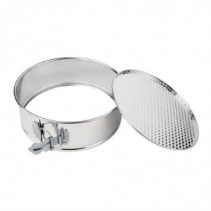 Apgrieztas formas metāla korpuss ar sprādzi - Ø200mm - Vogue - Fourniresto