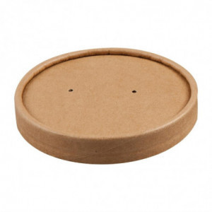 Vāciņi šķīvjiem Kraft mikroviļņu krāsnīm, kas var pārstrādāt 225 ml un 350 ml - 500 gabalu komplekts - Colpac