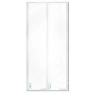 Tukšas etiķetes pārstrādājamo pudeli - 25 gabalu komplekts - FourniResto