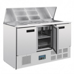 Refrigerētais salātu galds sērijai G - 368L - Polar - Fourniresto