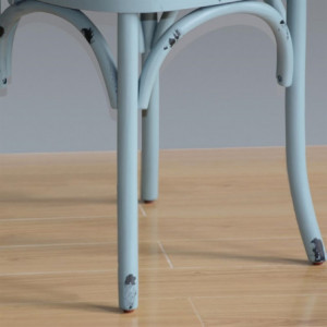 Koka krēsli ar nodilumu un krustveida atzveltni - zilas - Bolero - Fourniresto