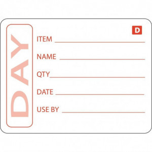 Šķīstošas pārtikas etiķetes - 250 gabalu rullis - Vogue