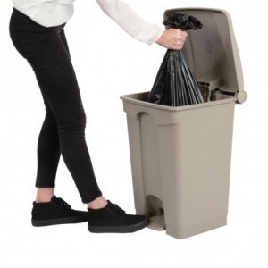 Pedāļa atkritumu tvertne - 45L - Jantex - Fourniresto