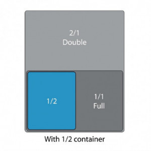 Polipropilēna trauks - GN1/2 - Vogue - Fourniresto