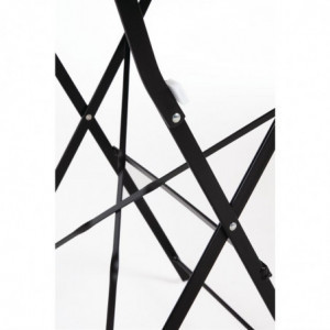 Kafejnīcas kvadrātiska bistro galds ar koka imitāciju - 600mm - Bolero - Fourniresto