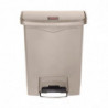 Atkritumu tvertne ar pedāli Slim Jim Beige - 30L - Rubbermaid