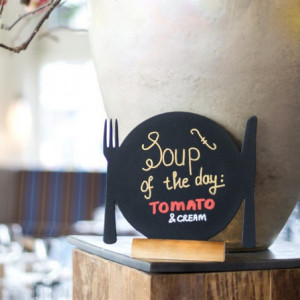 Tāfele Silhouette galda plate - 3 gabali - Securit - Fourniresto