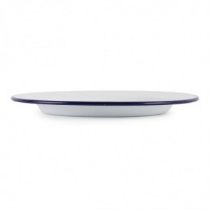 Plakanais emaljēts tērauda šķīvis 245 mm - 6 gabali - Olympia - Fourniresto