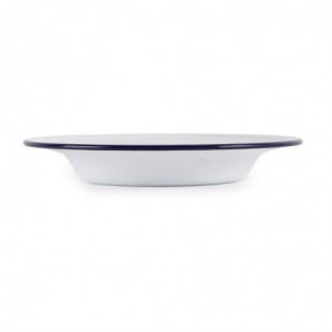 Dziļa emaljēta tērauda šķīvis - Ø 245mm - 6 gabali - Olympia