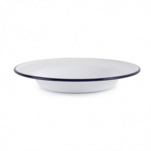 Dziļa emaljēta tērauda šķīvis - Ø 245mm - 6 gabali - Olympia