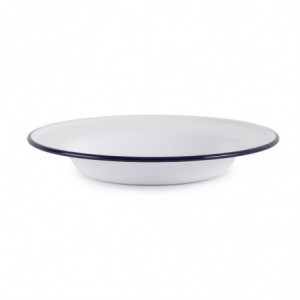 Dziļa emaljēta tērauda šķīvis - Ø 245mm - 6 gabali - Olympia