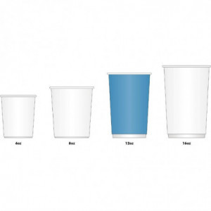 Tirkīza krūzes - 340 ml - 1000 gabalu komplekts - Svinības