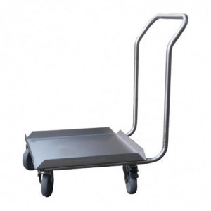 Nerūsējošā tērauda pamats trauku mazgājamās mašīnas kastēm ar rokturi 500 x 500 mm - Gastro M