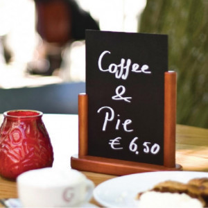 Galda skaidrafinieris mahagona apdarei 170 x 155mm - Securit - Fourniresto