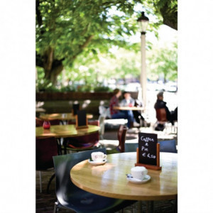 Galda skaidu plākne ar mahagonija apdari 320 x 270mm - Securit - Fourniresto