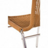 Fauteuils rotin et alu - Lot de 4 - Bolero - Fourniresto