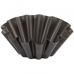 Brioches formas ar lielām ribām no tērauda - Ø 200 mm - Tellier