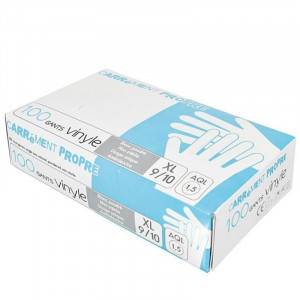 Vinila cimdi L izmērs - 100 gabali.