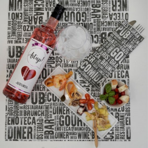 Gourmet galda komplekts no celulozes - 400 x 300 mm - 2000 gabalu komplekts